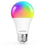 LAXIHUB Smart Glühbirne Smart Lampe E27 Dimmbare Birne Farbwechsel RGB Led...