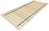 Lermowood Rollrost 120 x 200cm (20 Latten) - Extrem stabil, Massivholz -...