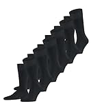 FALKE Herren Socken Happy Multipack M So Baumwolle einfarbig 6 Paar, Schwarz...