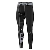 AMZSPORT Herren Fitness Hose Pro Cool Compression Tights Funktionswäsche Pants,...