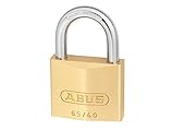 ABUS Vorhängeschloss Messing 65/40 - 4er Set, gleichschließend -...