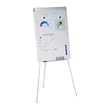 Relaxdays Flipchart Whiteboard, magnetisch, höhenverstellbar, Dreibein,...