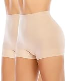 YARRCO Damen Miederhose Leichtformende Unterhose Nahtlos Shapewear Mittelhohe...