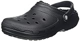 Crocs Unisex Classic Lined Clog, Black/Black, 45/46 EU