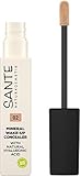 SANTE Naturkosmetik Mineral Wake up Concealer 02 Warm Beige, Flüssig, Deckt...