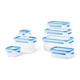 EMSA Clip & Close Frischhaltedosen-Set, 0,15 u. 0,2 u. 2 x 0,55 u. 1,1 u. 1 u....