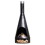 REDFIRE® Moderner Kamin für den Außenbereich 60 cm - Kingston XL mit Holzrost...