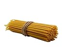 Orthodoxe Kirchenkerzen aus Bienenwachs – 55er-Set | 20cm lang, 5,0 mm Ø |...