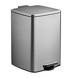 Relaxdays Mülleimer Küche, 20 Liter, entnehmbarer Inneneimer, Fußpedal, mit...