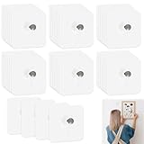 40 Stück Bilderhaken Selbstklebend Transparent, Klebehaken Transparent Ohne...