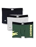 Lacoste Herren 5H1803 Badehose, Sequoia/LIMEIRA-Graphite, XS (3er Pack)