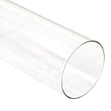 Zelsius Glasröhre feuerfest | Ø 10 x (H) 125,5 cm | Ersatzglas Glaszylinder...