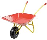 Idena 7131707 - Metallschubkarre für Kinder ab 6 Jahren in rot gelb, ca. 78 x...