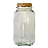 mikken Vorratsglas 3 Liter Weckglas Glasdose mit Korken