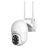 SriHome Überwachungskamera Outdoor, 1080P WiFi Home Überwachungskamera mit...