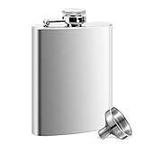Edelstahl Flachmann Für Spirituosen, Edelstahl Whiskeyflasche, Flachmann Set...