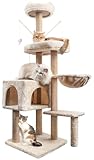 Kratzbaum, Katzenbaum Stabil Katzenkratzbaum, 145 cm Aktivitätskratzbäum mit...