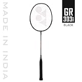 Yonex GR 303i Badmintonschläger mit vollständiger Abdeckung, Farbe: Schwarz,...