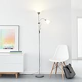 Lightbox LED Deckenfluter mit warmweißem Licht & Kipp-Schalter | Höhe 1,8m |...