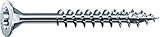 SPAX Universalschraube, 3,5 x 30 mm, 200 Stück, T-STAR plus, Senkkopf, Teilgewinde, 4CUT, WIROX A3J, blank verzinkt, 0191010350303