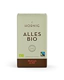 J. Hornig Kaffee gemahlen Bio & Fair Trade, Alles Bio, 500g, intensives Aroma &...