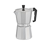 Cilio 320619 CLASSICO Espressokocher, Aluminium, 6 Cups, Edelstahl