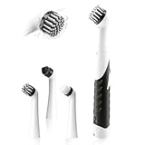 JICICUXI Elektrische Reinigungsbürste, 4 Bürsten & 1 Griff, batteriebetrieben...