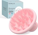 SHINLEA Kopfhaut Massagebürste, Weichem Silikon Shampoo Haarbürste für...