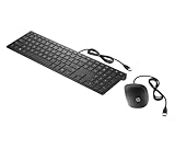 HP Pavilion 400 Kabelgebundene Tastatur und Maus Set, QWERTZ Deutsches Layout,...