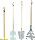 small foot Gartenwerkzeug-Set aus Holz und Metall, Gartenspielzeug für Kinder...