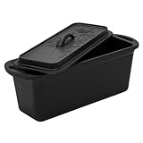 FEUERGOTT - Brotbackform aus Gusseisen 3 Liter mit Deckel - Kastenform ideal...