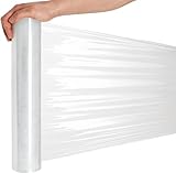 RAGO® Stretchfolie Transparent folie für möbel 150m Hand Stretchfolie rollen...