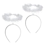 2 Stk Haarreif Heiligenschein weiß | Haarreifen Engel | Christkind - das...