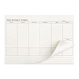 60 Blatt Wochenplaner, 24,5 x 17,5 cm Weekly Planner Schreibtischunterlage...