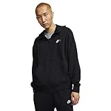 Nike Herren Sportswear Club Hooded Sweatshirt, Black/Black/White, L EU