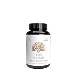 Pilze Wohlrab - Bio Reishi Extrakt Kapseln, 350 mg Reishi Extrakt je Kapsel, 1 Dose à 60 Kapseln, mit Vitamin C, Höchste Bio-Qualität, Nahrungsergänzungsmittel