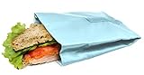 NERTHUS wiederverwendbarer Sandwichbeutel, Pastellblau, umweltfreundlich,...
