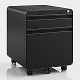 Dripex Metall Rollcontainer Stahl Rollcontainer mit 2 Schubladen und...