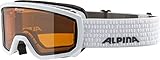 ALPINA SCARABEO JR. - Beschlagfreie, Extrem Robuste & Bruchsichere OTG Skibrille...