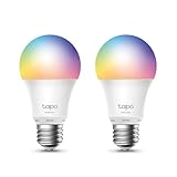 Tapo L530E, Wi-Fi-Smart-LED-Lampe, mehrfarbig, verstellbar, E27, 8,7 W 806 lm,...