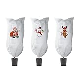ASOFTY 3 Stück Winterschutz für Pflanzen, 90x110 cm Pflanzenschutz Winter mit...