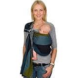 Hoppediz Ring-Sling, Baby-Tragetuch ab Geburt, 100 % schadstoffgeprüfte...