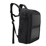 Solar Rucksack, Laptoptasche mit Großer Kapazität und 5 V 12 W Solarpanel,...