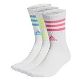 adidas, 3-Stripes Cushioned Sportswear, Socken (3 Paare), Weiß/Lucid Cyan/Lucid...