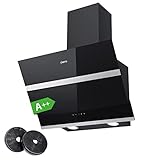 CIARRA CBCB6736N Kopffreie Schräghaube Dunstabzugshaube 60 cm 650 m³/h Touch...