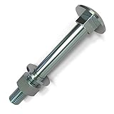 50 Stück Schlossschrauben M8 x 120 Flachrundkopfschrauben + Muttern und...