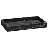 Navaris Tablett für Schmuck und Make-Up Marmoroptik - Rund Platte Deko Tray...
