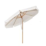 Sekey Sonnenschirm 300 cm Holz-Sonnenschirm Marktschirm Gartenschirm...
