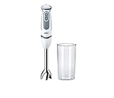 Braun Stabmixer MQ 5200WH - MultiQuick 5 Vario Pürierstab mit Edelstahl...