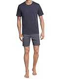 Schiesser Herren Kurz Rundhals - Nightwear Set Zweiteiliger Schlafanzug,...